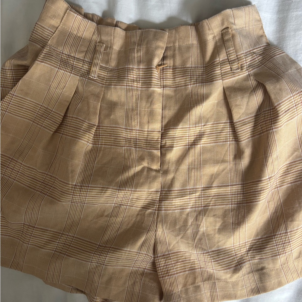Forever 21 Plaid Tan Women's Shorts